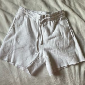 White Aritzia shorts